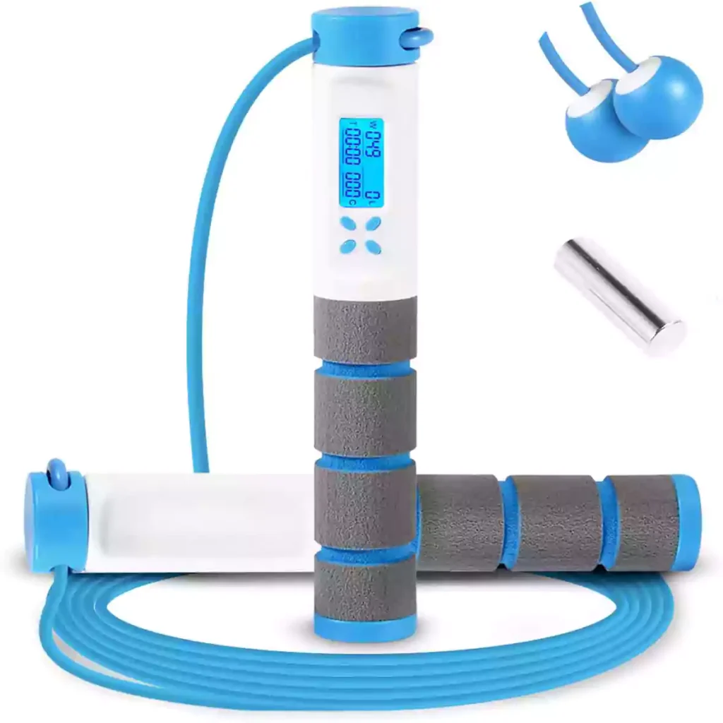 Jump Rope, Digital Weighted Handle Workout Jumping Rope with Calorie Counter for Training Fitness