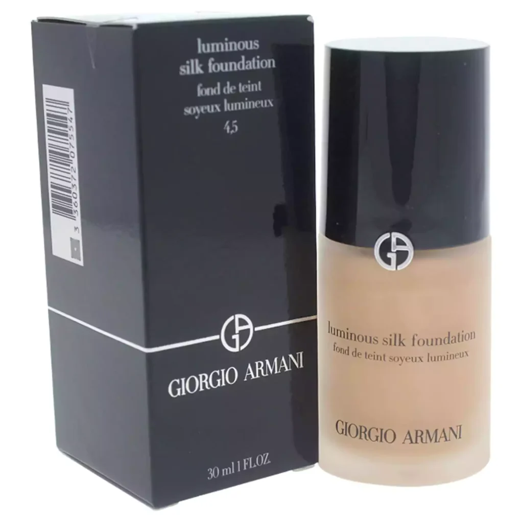 Megan Fox Makeup Giorgio Armani Luminous Silk Foundation, No. 4.5 Sand, 1 Ounce